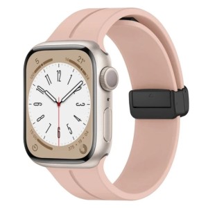 Силиконова каишка с магнит Apple Watch 38/40/41mm / розова /